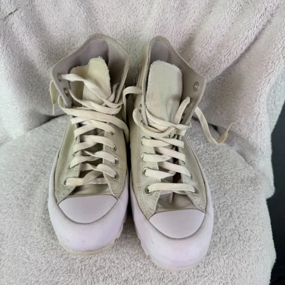 Converse Womens Chuck‎ Taylor All Star Lugged Sneaker Off White Hi Womens 8 - Picture 2 of 12